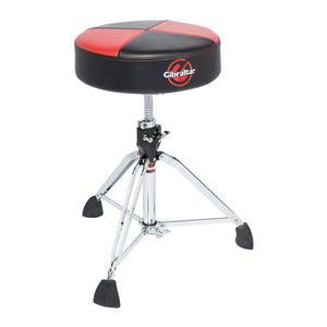 Gibraltar 9608RQPRB Professional Double Braced Drum Throne, Red Black Quarter Panel Seat