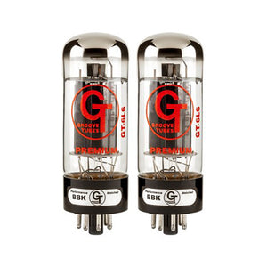 Groove Tubes GT-6L6-GE General Electric 6L6 Power Tubes, Matched Pair, High Power Range