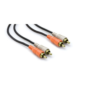 Hosa CRA-202AU RCA to RCA Dual Cable, 2m