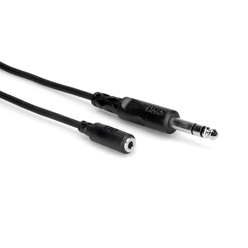 Hosa MHE-310 Extension Cable, 3.5mm to 1/4inch, 10ft