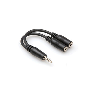 Hosa YMM-232 Y Cable, 3.5mm TRS to 3.5mm TRSF