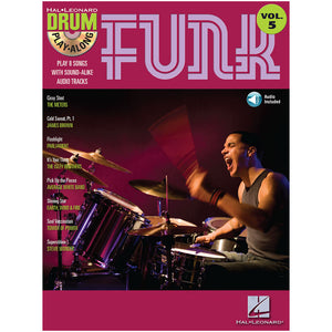 Hal Leonard Drum Play-Along Funk Volume 5 Book with CD