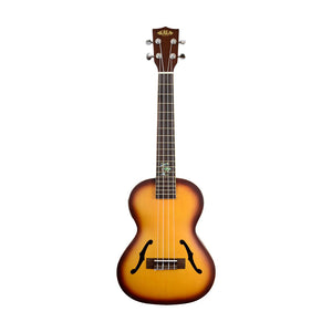 Kala KA-JTE/HBC Jazz Archtop Tenor Ukulele w/Case, Honey Burst