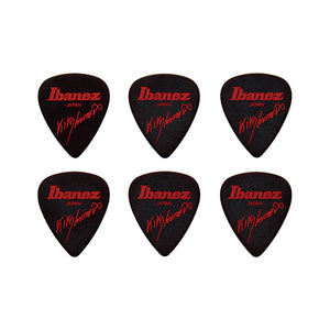 Ibanez B1000KL-BK Kiko Loureiro Guitar Pick Set, Black, 6pcs