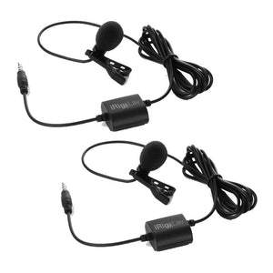 IK Multimedia iRig Mic Lav 2 Pack Lavalier Microphone, Set of 2