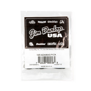 Jim Dunlop 15R Adamas Guitar Picks, Bag of 12