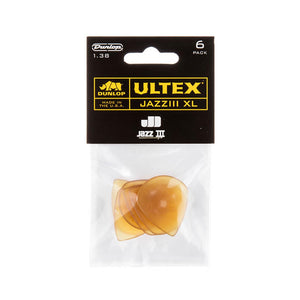 Jim Dunlop 427PXL 1.38mm Ultex Jazz III XL Pick, 6-Pack