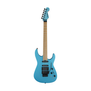 Jackson USA Signature Phil Collen PC1 Matte Electric Guitar, Caramelized Flame Maple FB, Matte Blue