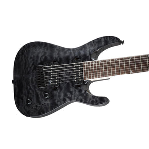 Jackson JS Series Dinky Arch Top JS32-8Q DKA HT Electric Guitar, RW FB, Transparent Black