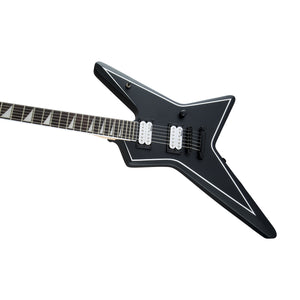 Jackson JS Series Signature Gus G. Star JS32 Guitar, Amaranth FB, Satin Black w/White Pinstripe