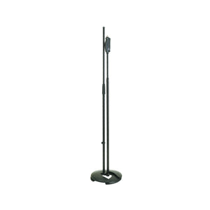 K&M One Hand Mic Stand, 3/8 Inch Stackable, Black