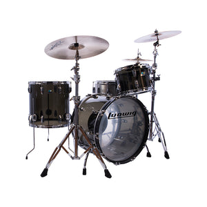 Ludwig L94233LXV6WC Vistalite 3-Piece FAB Drum Kit (22B+16F+13T), Smoke