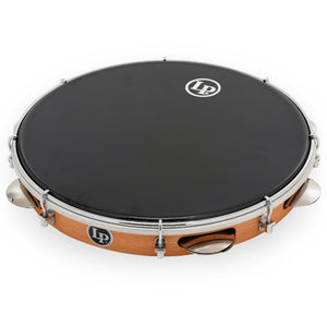 Latin Percussion Brazilian Wood Pandeiro with Synthetic Head, 12 Inch