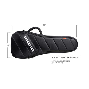 MONO Vertigo Concert Ukulele Case, Black