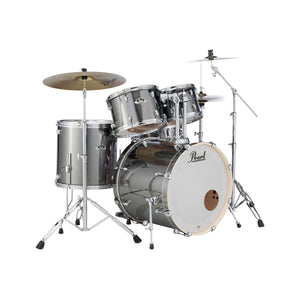 Pearl EXX725PC/21 Export EXX 5-Piece Shell Pack w/o Hardware (2218B/1208T/1309T/1616F/1455S), Smokey Chrome