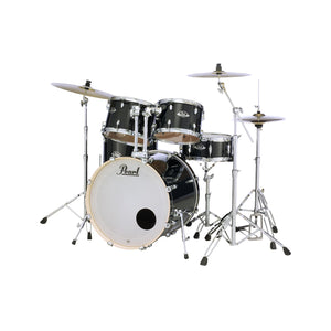 Pearl EXX725PC/31 Export EXX 5-Piece Shell Pack w/o Hardware (2218B/1208T/1309T/1616F/1455S), Jet Black