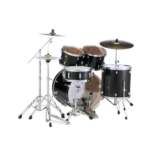 Pearl EXX725PC/31 Export EXX 5-Piece Shell Pack w/o Hardware (2218B/1208T/1309T/1616F/1455S), Jet Black