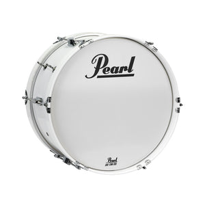 Pearl MJB1608/CXN-33 16x8inch Junior Marching Bass Drum w/MCH-20B Carrier, Pure White