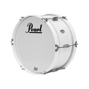 Pearl MJB1608/CXN-33 16x8inch Junior Marching Bass Drum w/MCH-20B Carrier, Pure White