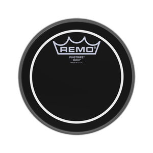 Remo ES-0606-PS 6inch Batter Pinstripe Ebony Drum Head