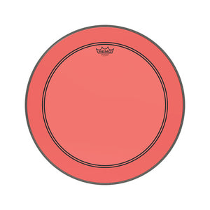 Remo P3-1322-CT-RD 22inch Powerstroke P3 Bass Colortone Batter Drum Head, Red