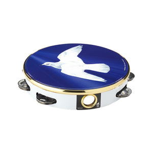 Remo TA-9108-18 8inch Praise Tambourine, Single Row Jingles, Religious Dove