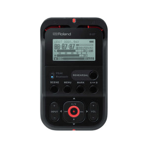 Roland R-07 Stereo Wave and MP3 Recorder, Black