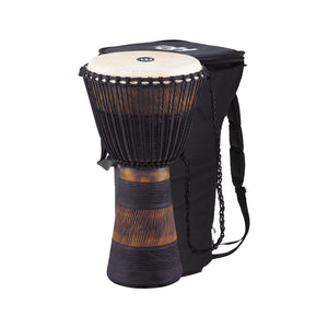 MEINL Percussion ADJ3-XL+BAG Earth Rhythm Series Original Style Rope Tuned Wood Djembe, 13inch