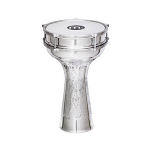 MEINL Percussion HE-314 8x14-1/2inch Aluminum Jingle Darbuka, Hand-Hammered