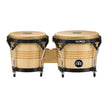 MEINL Percussion LC300NT-M 7+8-1/2inch Luis Conte Wood Bongo, Natural