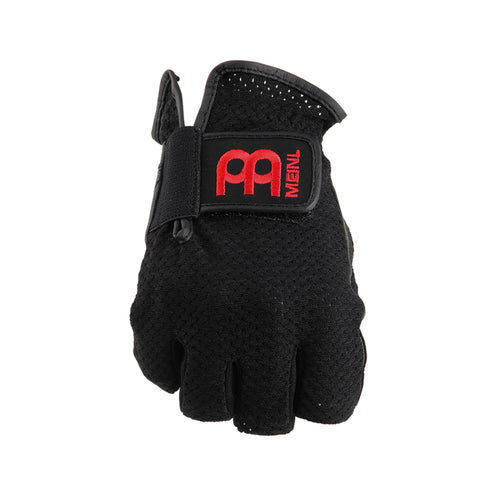 MEINL Cymbals MDGFL Fingerless Drummer Gloves, Black, Medium