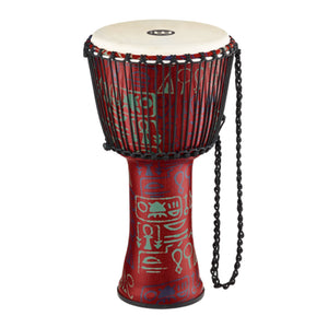 MEINL Percussion PADJ1-L-G 12inch Rope Tuned Travel Series Djembe, Goat Head, Pharaoh's Script