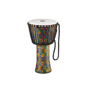 MEINL Percussion PADJ2-XL-F 14inch Rope Tuned Travel Series Djembe, Kenyan Quilt