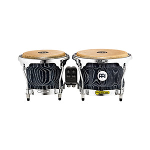 MEINL Percussion WB400VBK-M 7+8-1/2inch Woodcraft Series Wood Bongo, Vintage Black