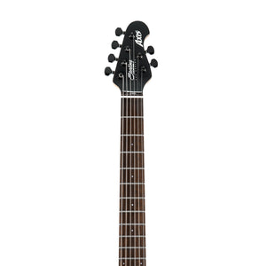 Sterling by Music Man AX3S Axis Electric Guitar, Jatoba FB, Black w/White Binding (AX3S-BK-R1)