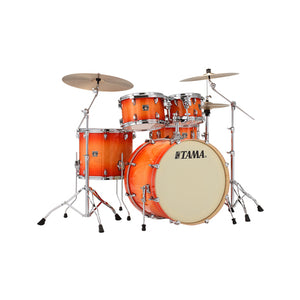 TAMA CL52KRS-TLB Superstar Classic Maple 5-Piece Drum Shell Kit, Tangerine Lacquer Burst