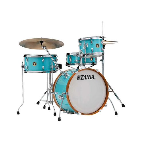 TAMA LJK48H4-AQB Club-JAM Kit 4-Piece w/ Hardware+Throne, Aqua Blue