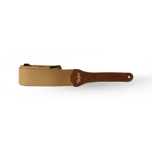 Taylor GS Mini Guitar Strap, Tan Cotton, 2inch