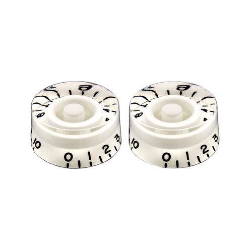 Allparts PK-0130-025 White Vintage Style Speed Knobs, Set of 2