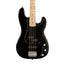 Squier Affinity Series PJ Bass Guitar Pack, Maple FB, Black, 230V, UK