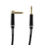 koda plus KIC15RA Straight-Angled Instrument Cable, 15ft, Black